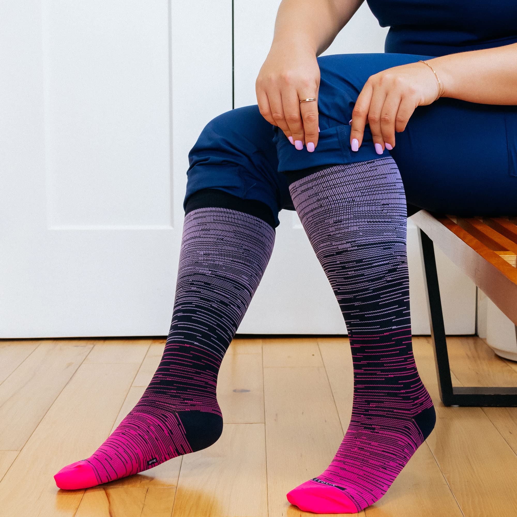 Wide Calf Compression Socks 3Pack