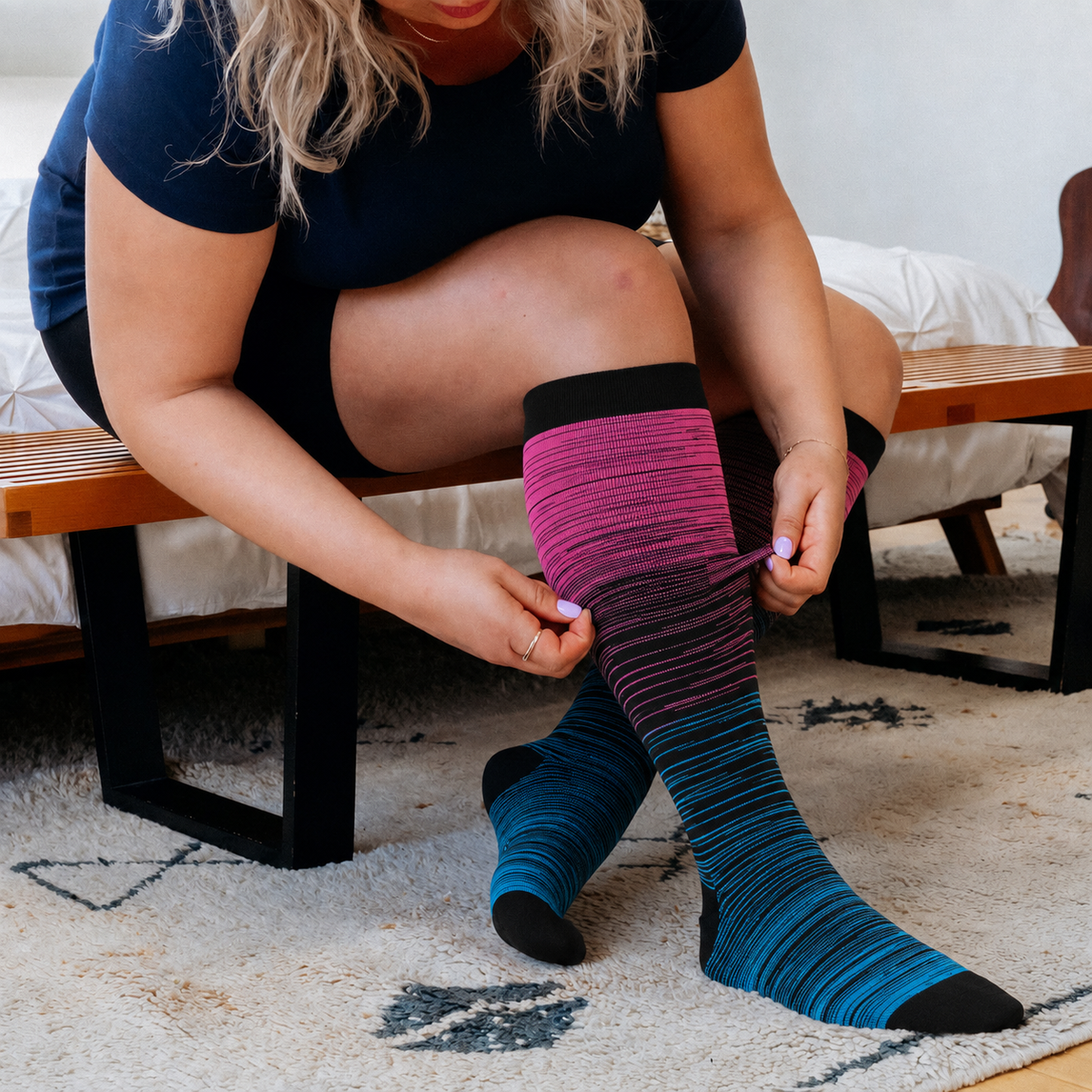 Striped Compression Socks