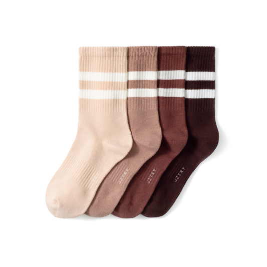 Fashion Crew Socks 4 Pack- Daily