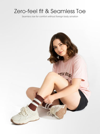 Fashion Crew Socks 4 Pack- Daily Khaki Series
