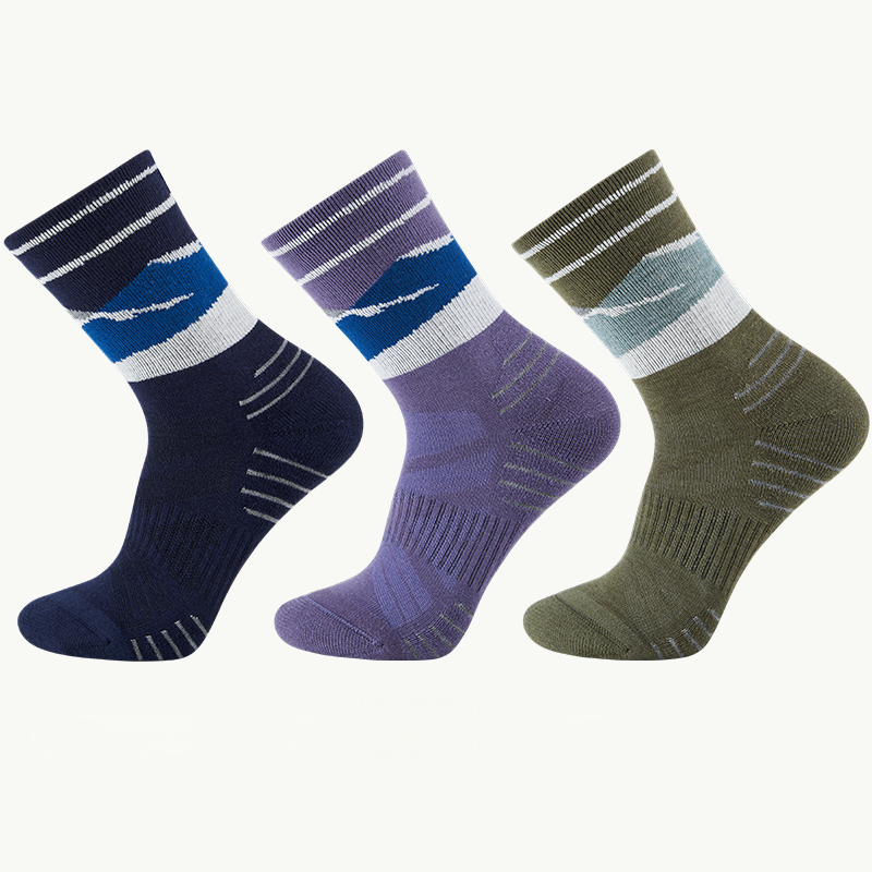 Light Cusion Merino Wool Crew Hike Sock 3-Pair