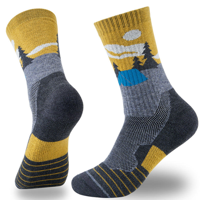 Light Cusion Merino Wool Crew Hike Sock