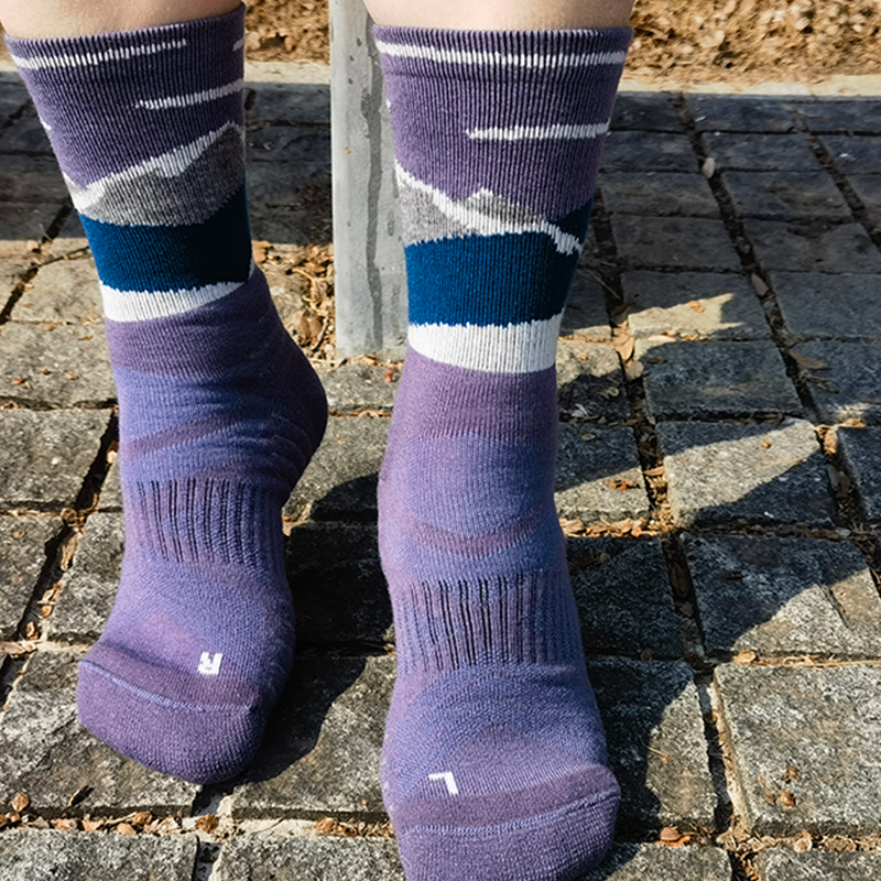 Light Cusion Merino Wool Crew Hike Sock 3-Pair