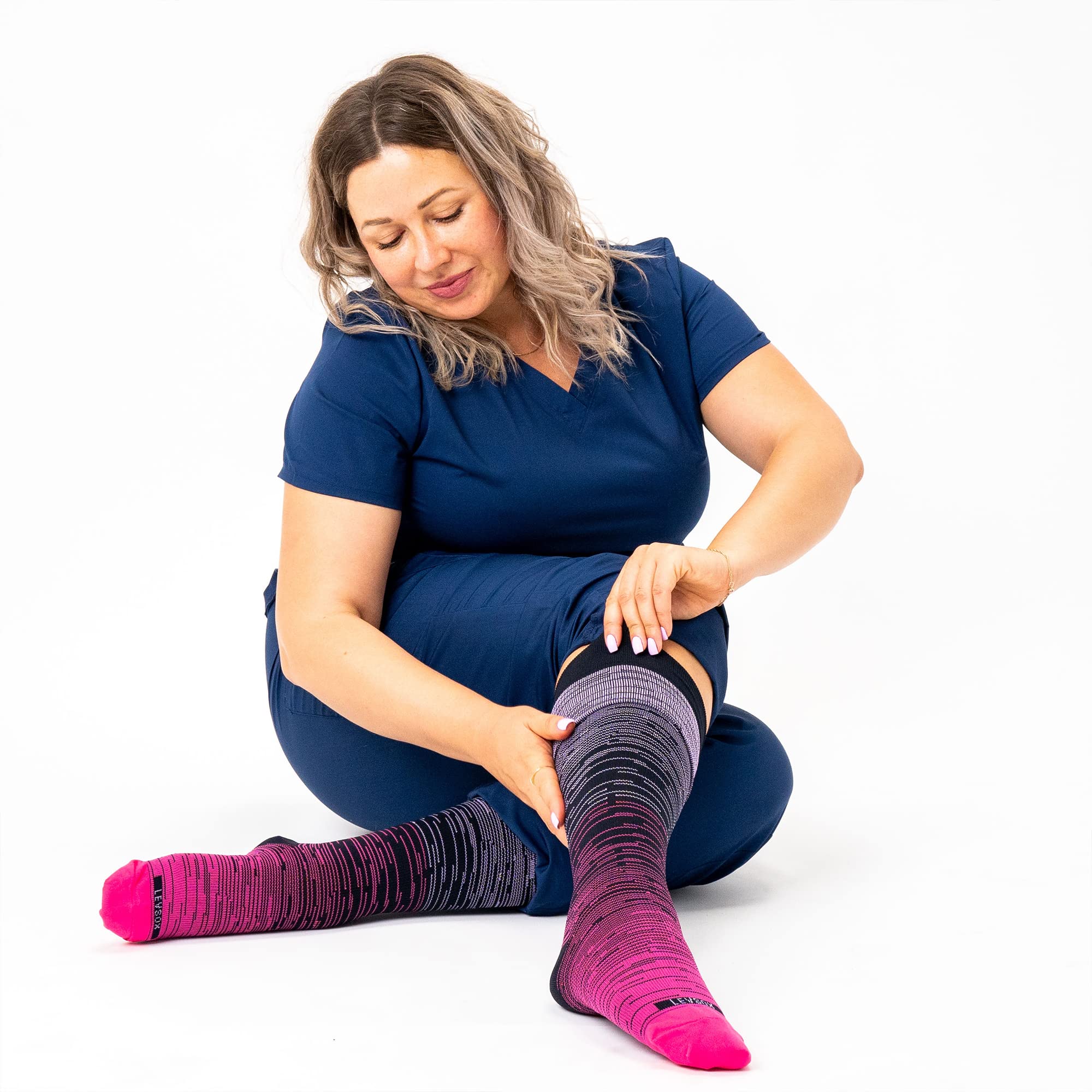 Wide Calf Compression Socks 3Pack