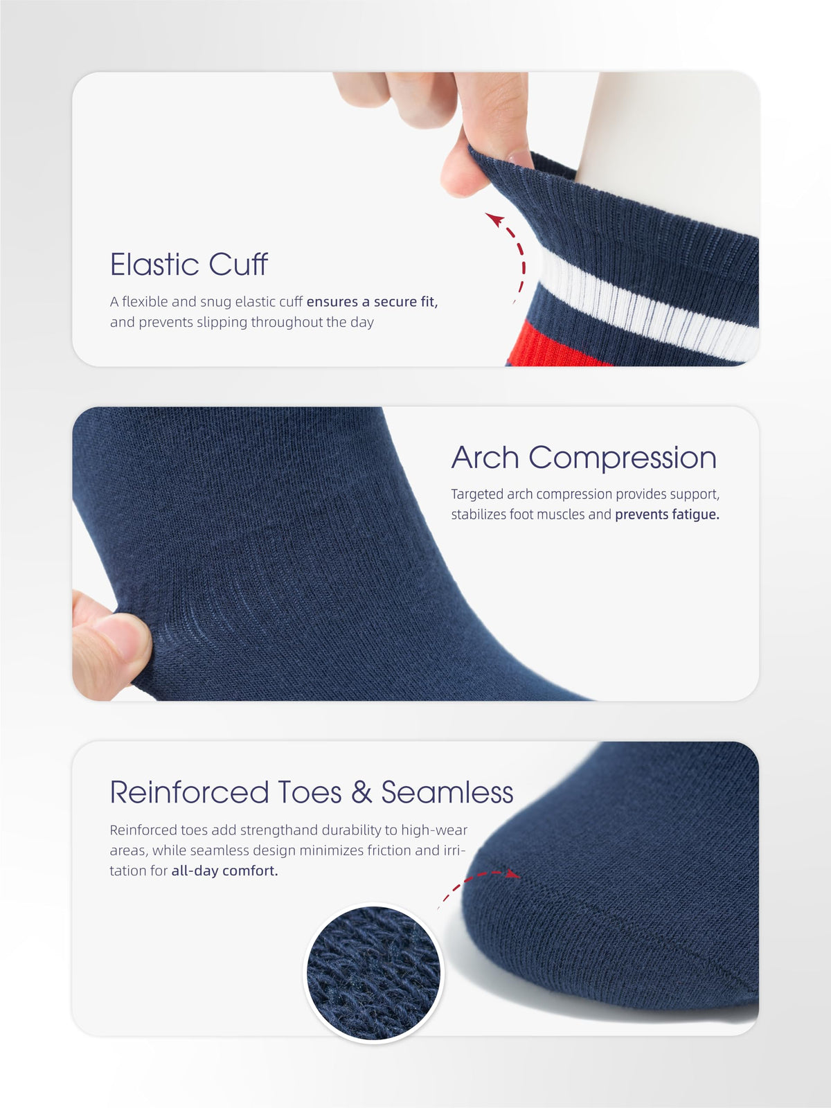Fashion Crew Socks 4 Pack- Daily US Theme